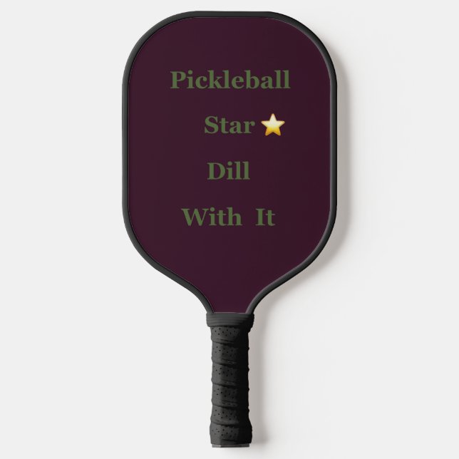 Pickleball Star ⭐️ Dill mit ihm Pickleball Schläger (Vorderseite)