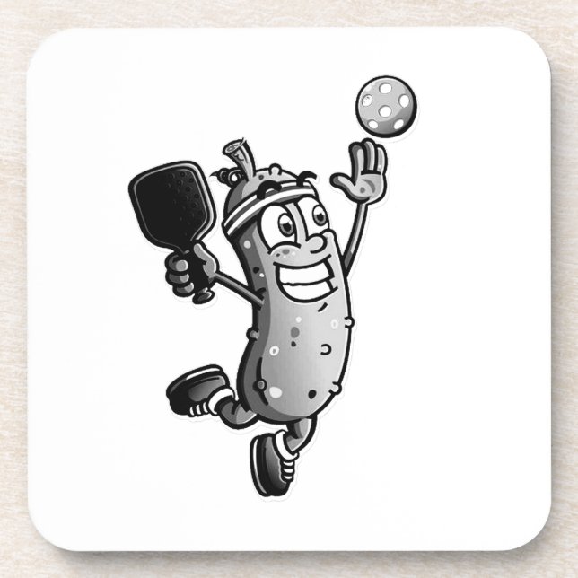 Pickleball Star Getränkeuntersetzer (Vorderseite)