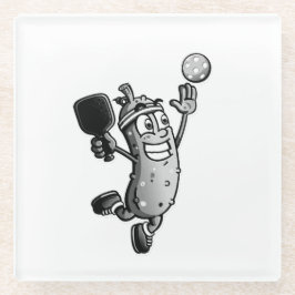Pickleball Star Glasuntersetzer