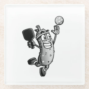 Pickleball Star Glasuntersetzer