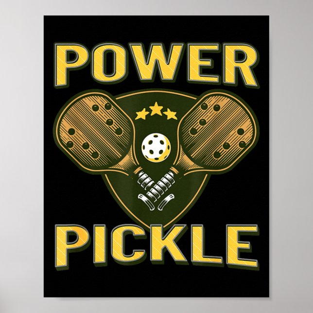 Pickleball starke Power Pickle  Poster (Vorne)