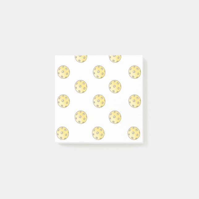 Pickleball Sticky-Note oder Post-it Notepad Post-it Klebezettel (Vorderseite)