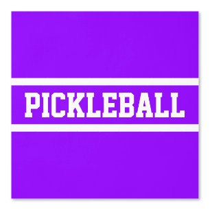 PICKLEBALL-Streifen auf hellen, Lila Tapete