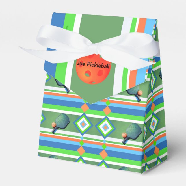 Pickleball Summer, Pickleball Party Personalisiert Geschenkschachtel (Vorderseite)