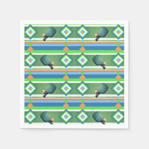 Pickleball Summer Pickleball Party Potluck Cookout Serviette