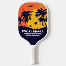 Pickleball Sun Palm Trees Hinzufügen von benutzerd