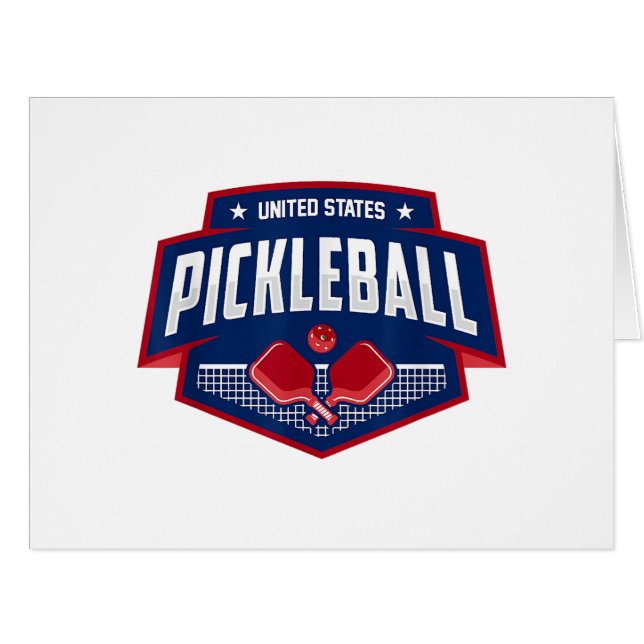 Pickleball Support Team Pickleball Player USA (Vorderseite (Horizontal))