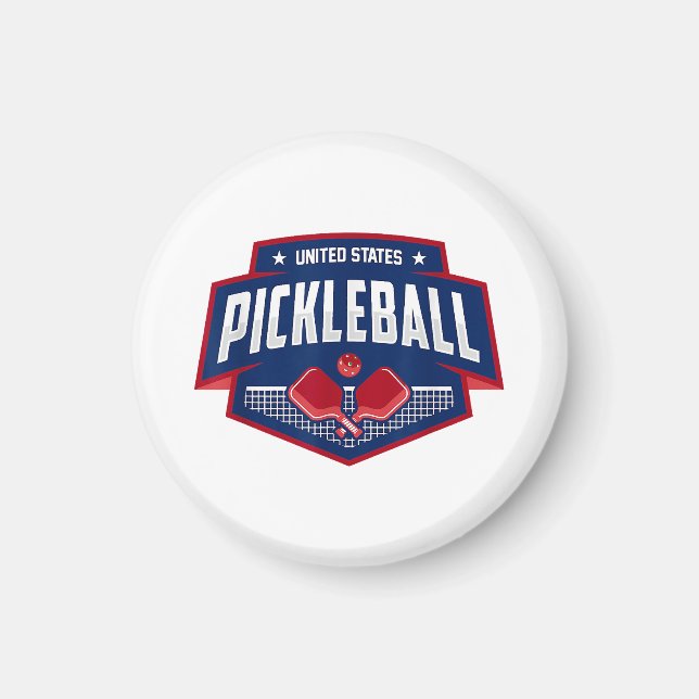 Pickleball Support Team Pickleball Player USA Magnet (Vorne)