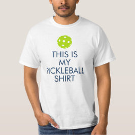 Pickleball T - Shirt: "Dieses ist mein Pickleball T-Shirt