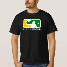 Pickleball-T - Shirt: Große Liga (grün/weiß)