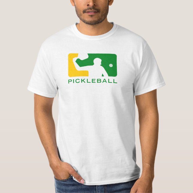 Pickleball T - Shirt: Sport (Grün/Weiß) T-Shirt (Vorderseite)