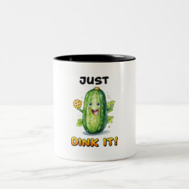 Pickleball-Tasse, Funny, Niedliches Pickleball-Ele Zweifarbige Tasse