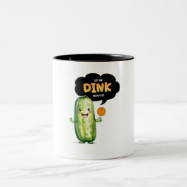 Pickleball-Tasse, Funny, Niedliches Pickleball-Ele Zweifarbige Tasse
