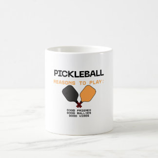 Pickleball-Tasse – Gründe zu spielen: Gute Freunde Kaffeetasse