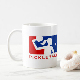 Pickleball Tasse: Spielklasse-Frauen (rot/Blau) Kaffeetasse