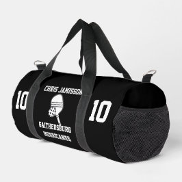 Pickleball-Team, Trainer oder Spieler Schwarz Pers Duffle Bag
