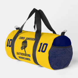 Pickleball-Team-Trainer-Spieler Gold Blau Personal Duffle Bag