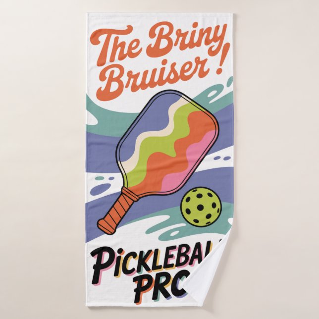Pickleball The Briny Bruiser! Club Sports Badehandtuch (Badehandtuch)