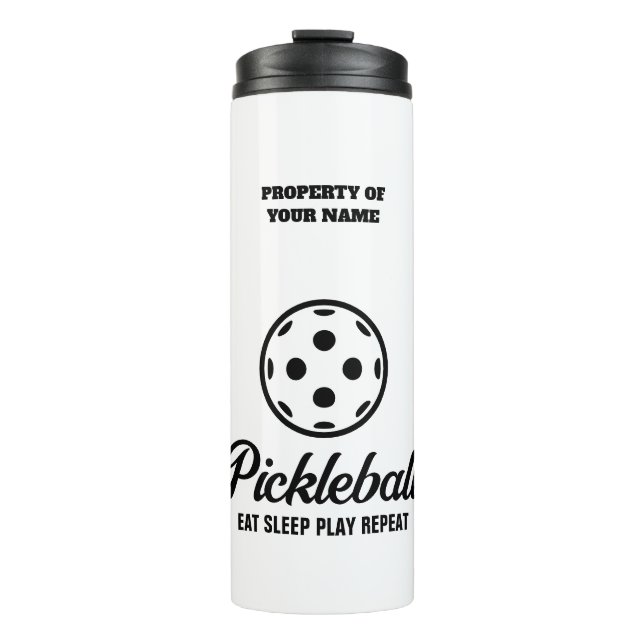 Pickleball Thermal Tumbler-Tasse Thermosbecher (Vorderseite)