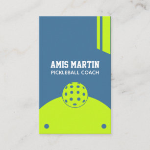 Pickleball-Trainer Gelb Visitenkarte