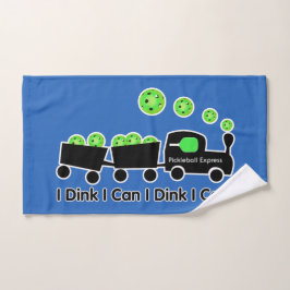 Pickleball Training I Dink I Can Green Ball Handtuch