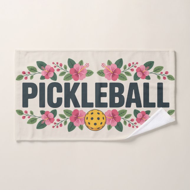 Pickleball Tropical Graphic Vacation (Serviette à main)