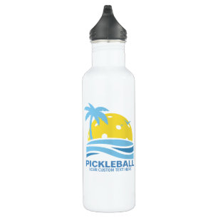 Pickleball tropische Palme Sun Ihr Edelstahlflasche