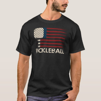 Pickleball USA-Flagge – Lustig Patriotisch T-Shirt