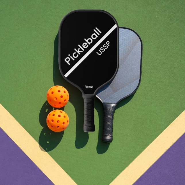Pickleball USSP Name Black Pickleball Paddle (Von Creator hochgeladen)