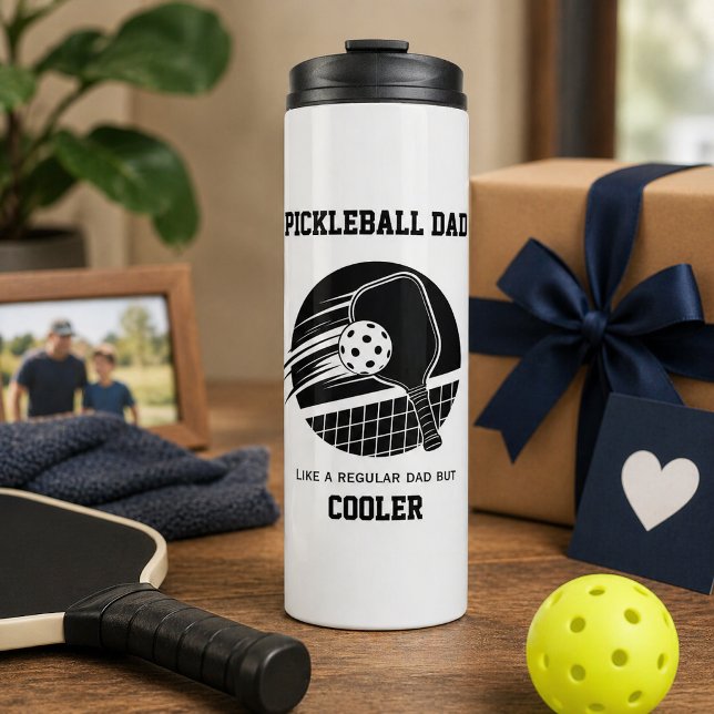 Pickleball-Vater-Geschenk Thermosbecher (Von Creator hochgeladen)