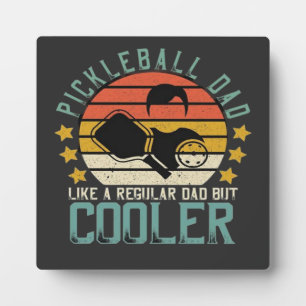 Pickleball-Vater wie ein regelmäßiger Vater, aber Fotoplatte