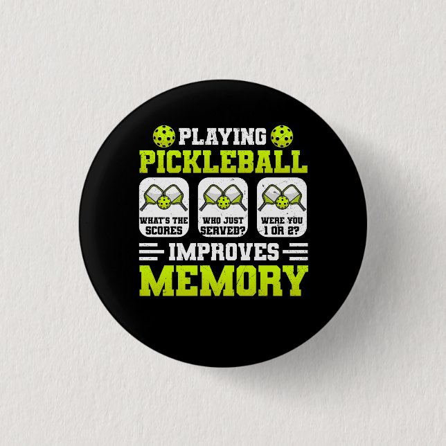 Pickleball verbessert den Speicher, was seine Leis Button (Vorderseite)