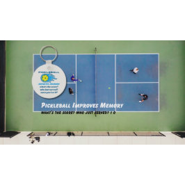 Pickleball verbessert Gedächtnisgefühl Schlüsselanhänger