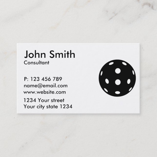 Pickleball Visitenkarte (Vorderseite)