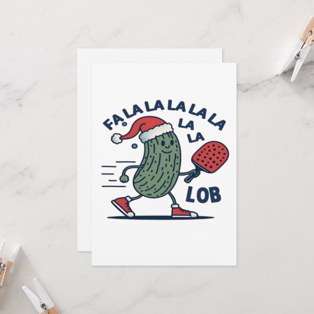 Pickleball Weihnachten (Vorderseite/Rückseite Beispiel)
