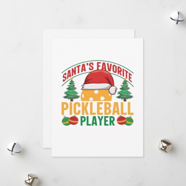 Pickleball Weihnachten (Vorderseite/Rückseite Beispiel)