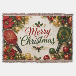 Pickleball-Weihnachten auf dem Court Decke