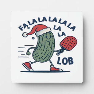 Pickleball Weihnachten Fotoplatte