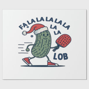 Pickleball Weihnachten Geschenkpapier