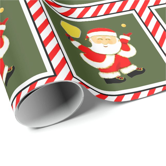 Pickleball Weihnachten Geschenkpapier (Rolleneckpunkt)