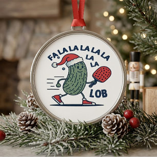 Pickleball Weihnachten Ornament Aus Metall
