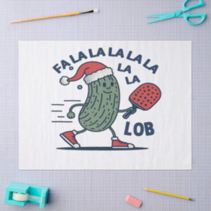 Pickleball Weihnachten Seidenpapier