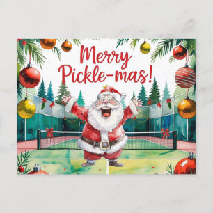Pickleball Weihnachten Thema mit dem Weihnachtsman