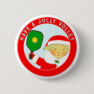 Pickleball Weihnachts-Kleine Geschenke Button
