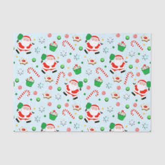 Pickleball Weihnachts-Weihnachtszettel Seidenpapier