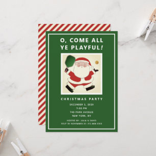 Pickleball-Weihnachtsfeier-Einladungen Einladung