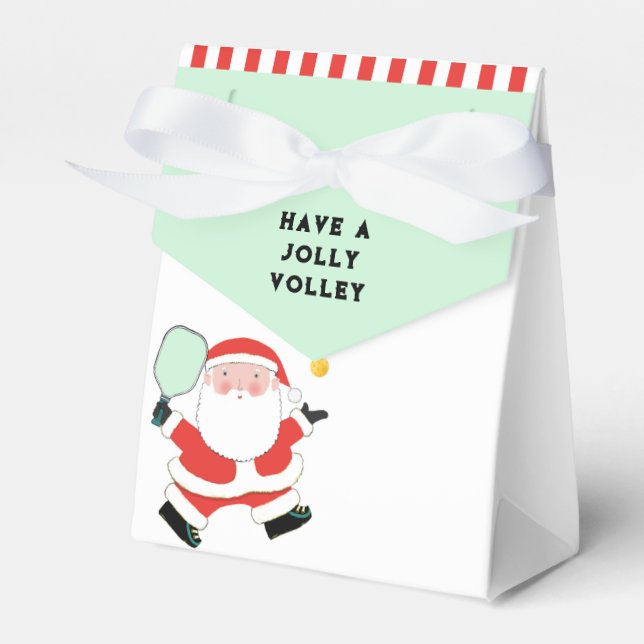 Pickleball Weihnachtsfeier Geschenkschachtel (Vorderseite)
