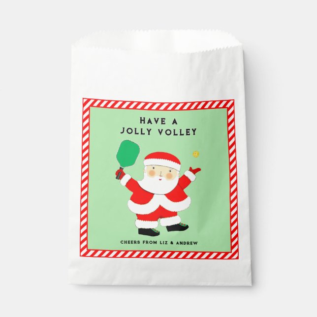 Pickleball Weihnachtsfeiertag - Gefälligkeitstasch Geschenktütchen (Vorderseite)