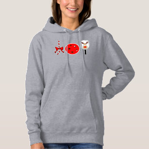 Pickleball Weihnachtsfreude Zuckerrohr-Rentier Hoodie
