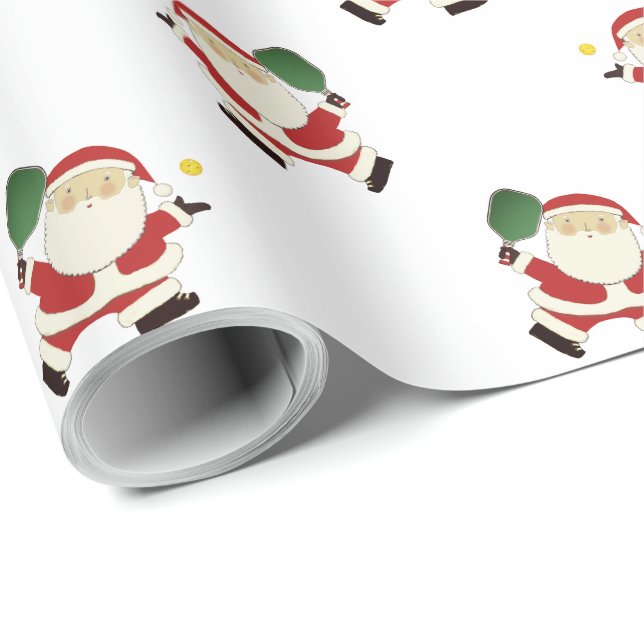 Pickleball Weihnachtsgeschenk Geschenkpapier (Rolleneckpunkt)
